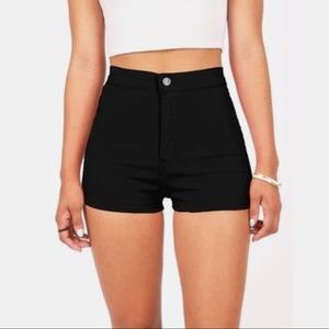 Dark Blue, High waisted, Shorts